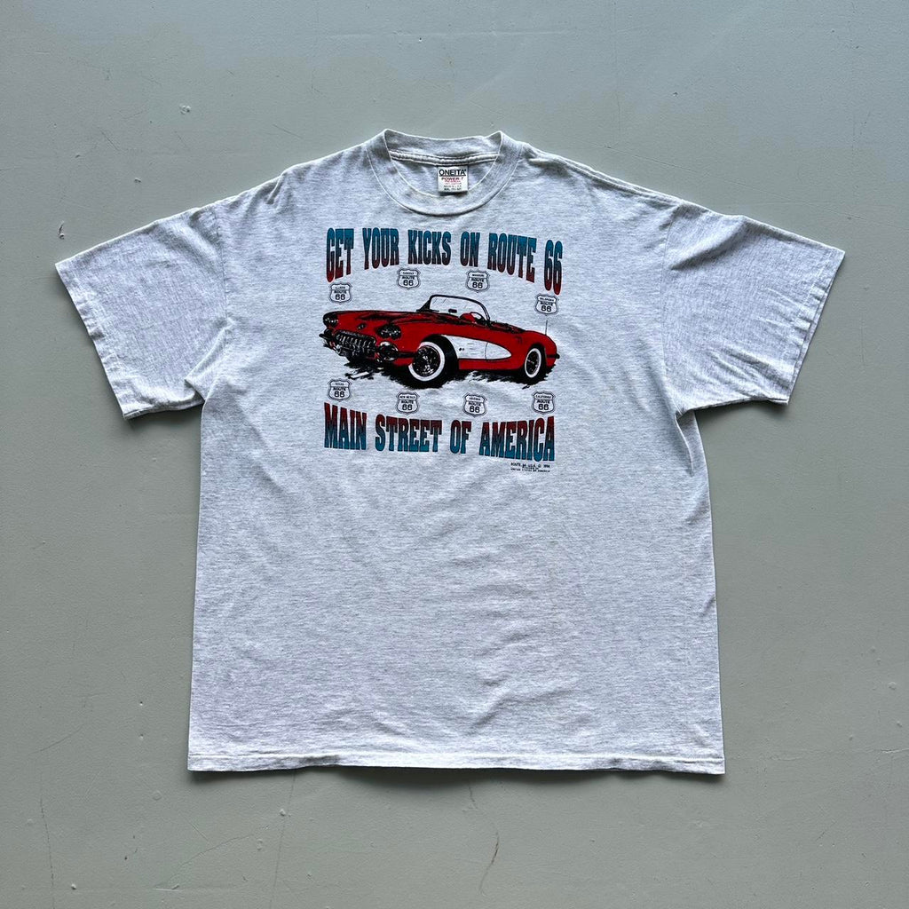 Grey Route 66 Vintage T-shirt - 2XL