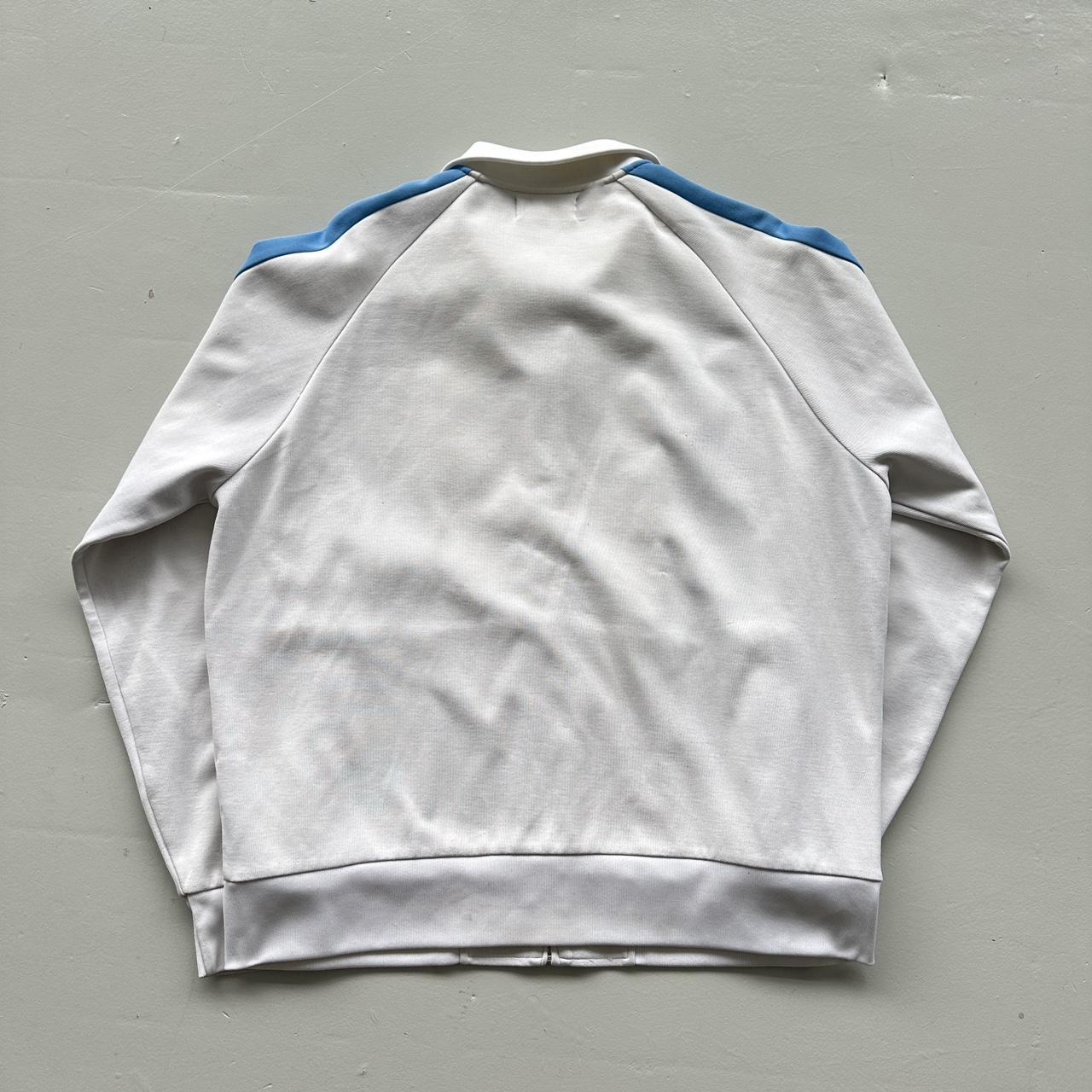 White / Blue Ralph Lauren Big Pony 90’s Vintage Track Jacket - XL