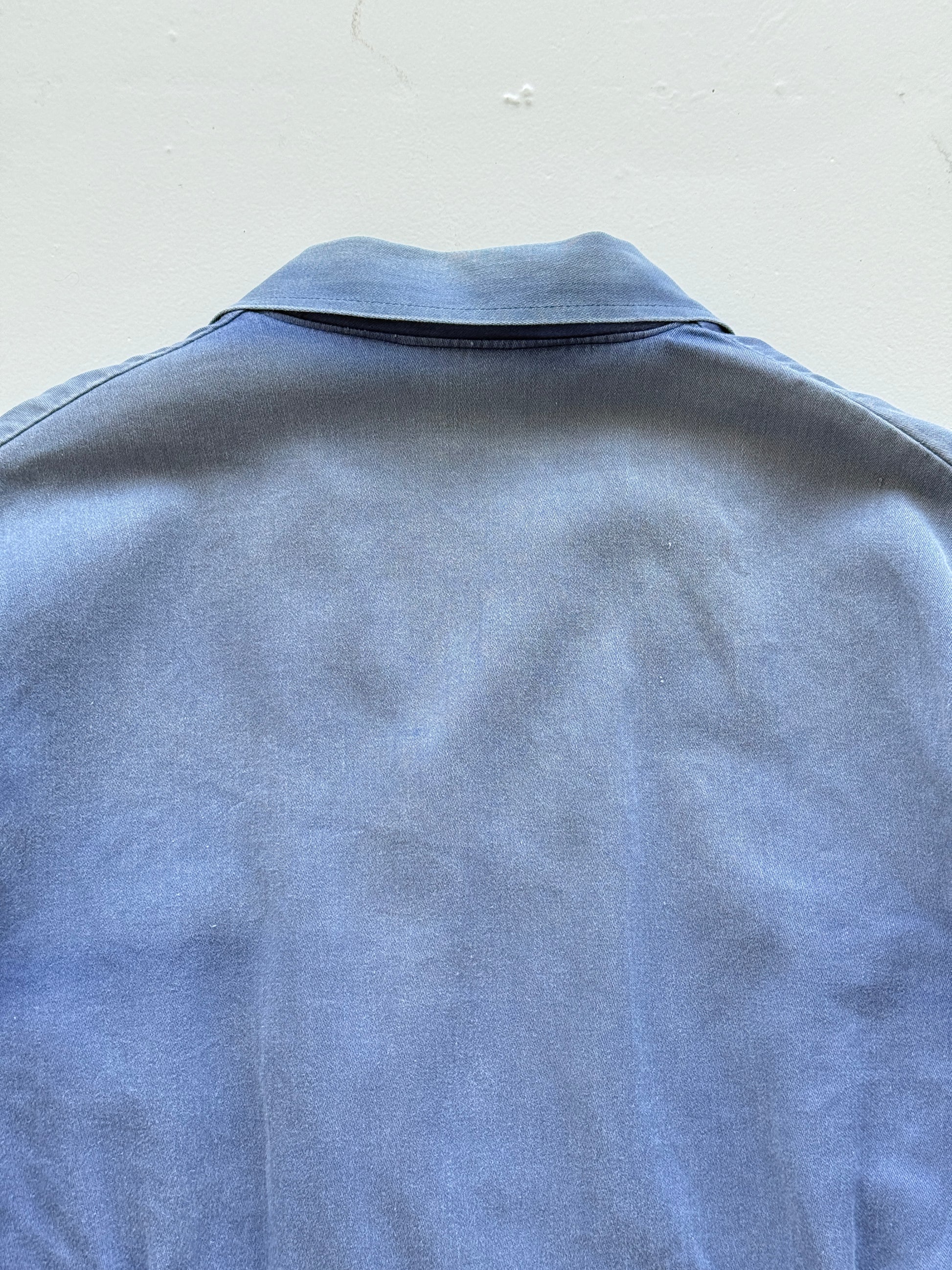 Faded Blue French Vintage Workwear Chore Jacket CH369 - XL