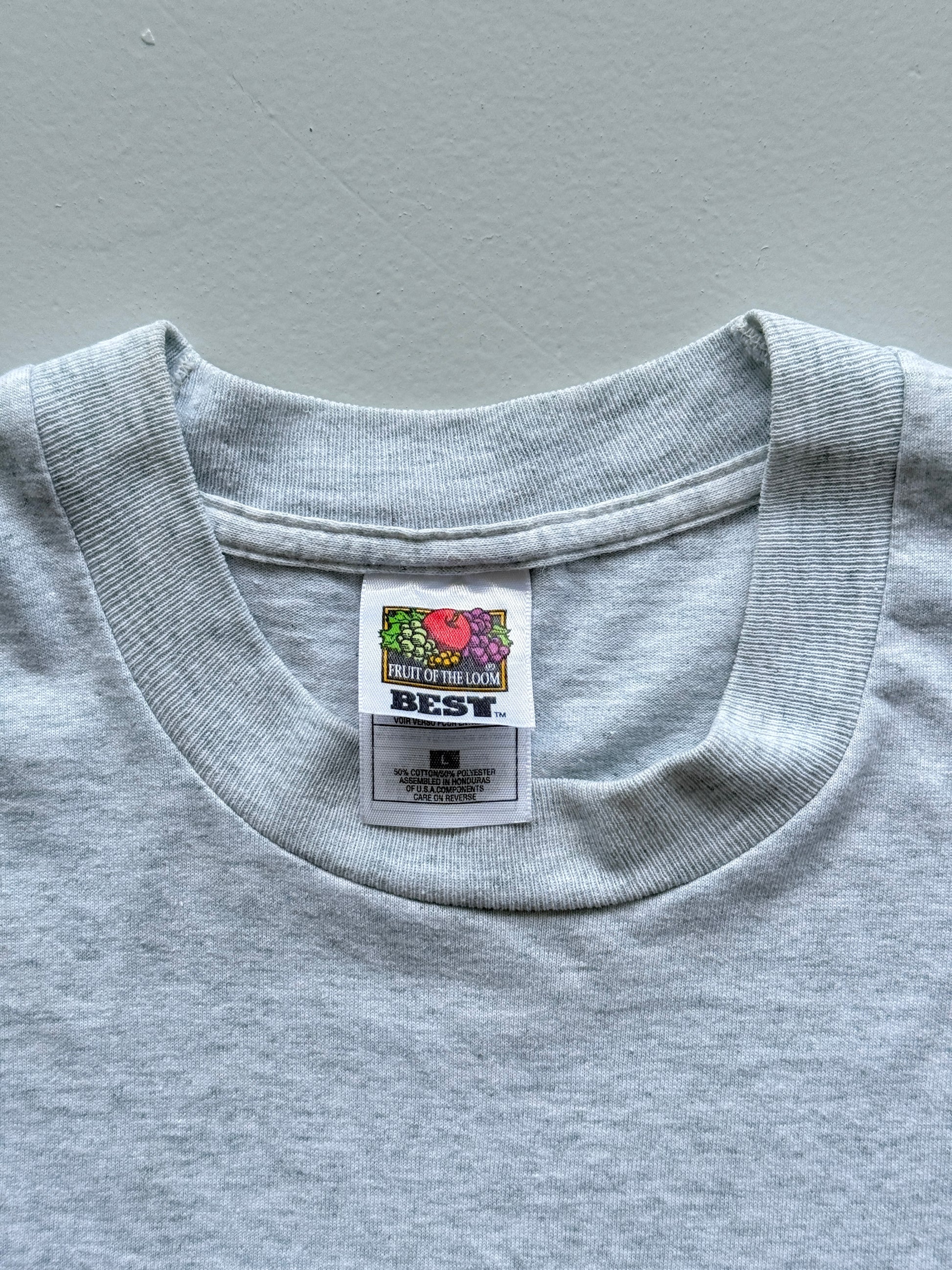 Grey Dare 90's Vintage Single Stitch Graphic T-Shirt - Large