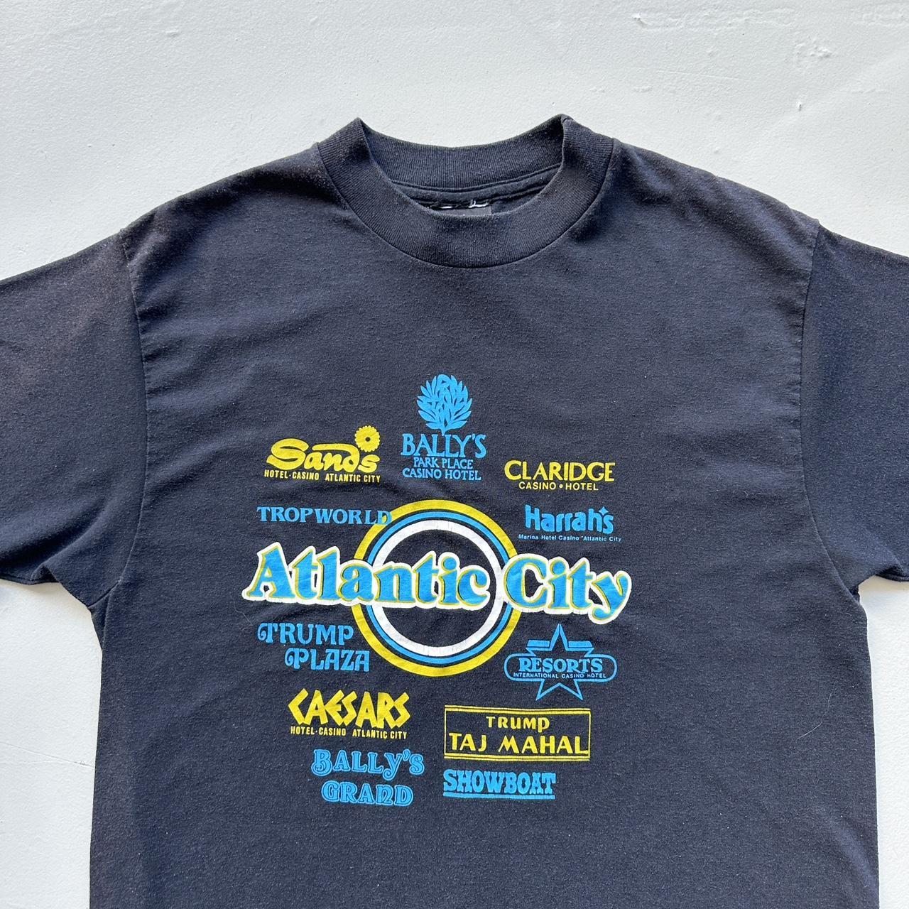 Black Atlantic City 90s Vintage T-shirt - Small
