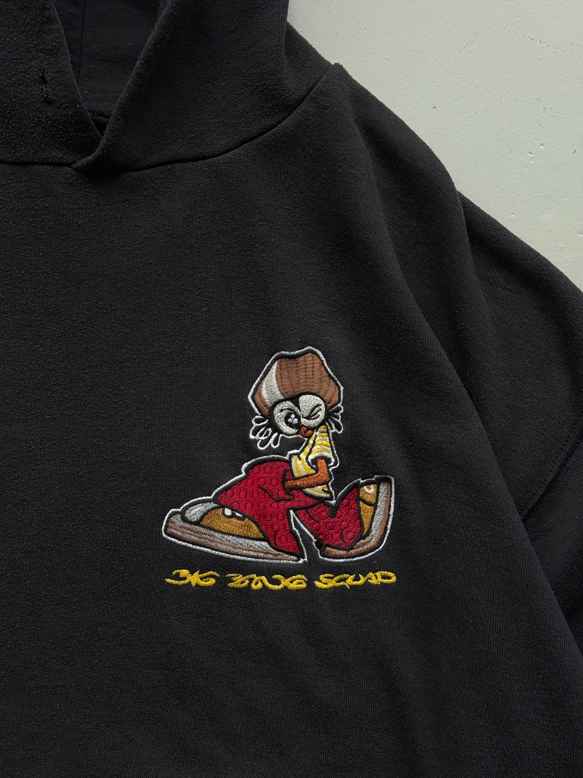Black Big Bang Squad Vintage Streetwear Hip-Hop Hoodie 90's- XL