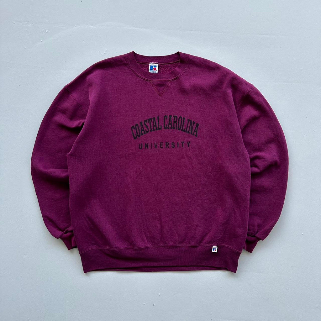 Burgundy Carolina University Russell Athletic 90s Sweatshirt - XL