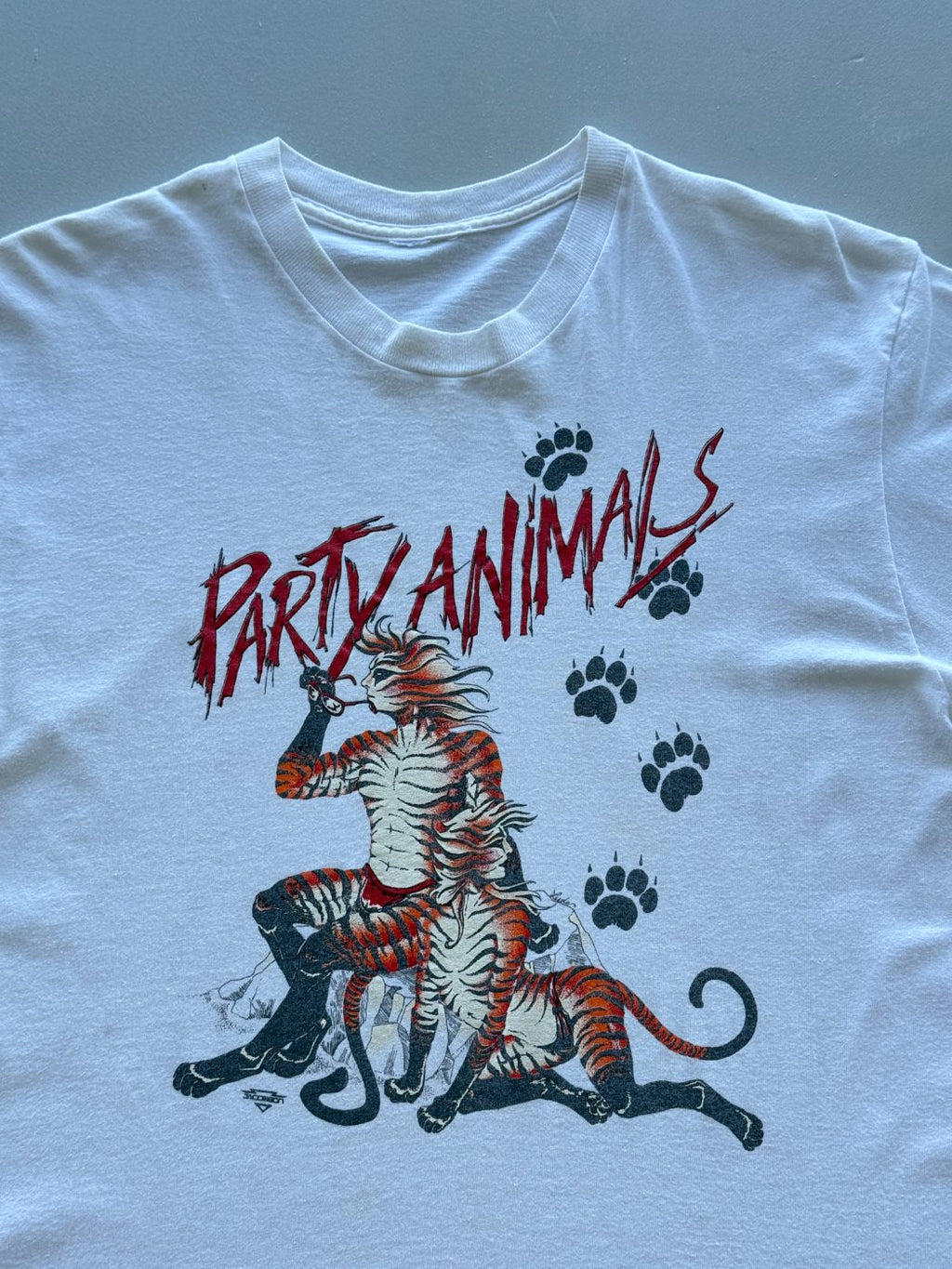 Party Animals Jacobson Single Stitch 90's Vintage Graphic T-Shirt - Small
