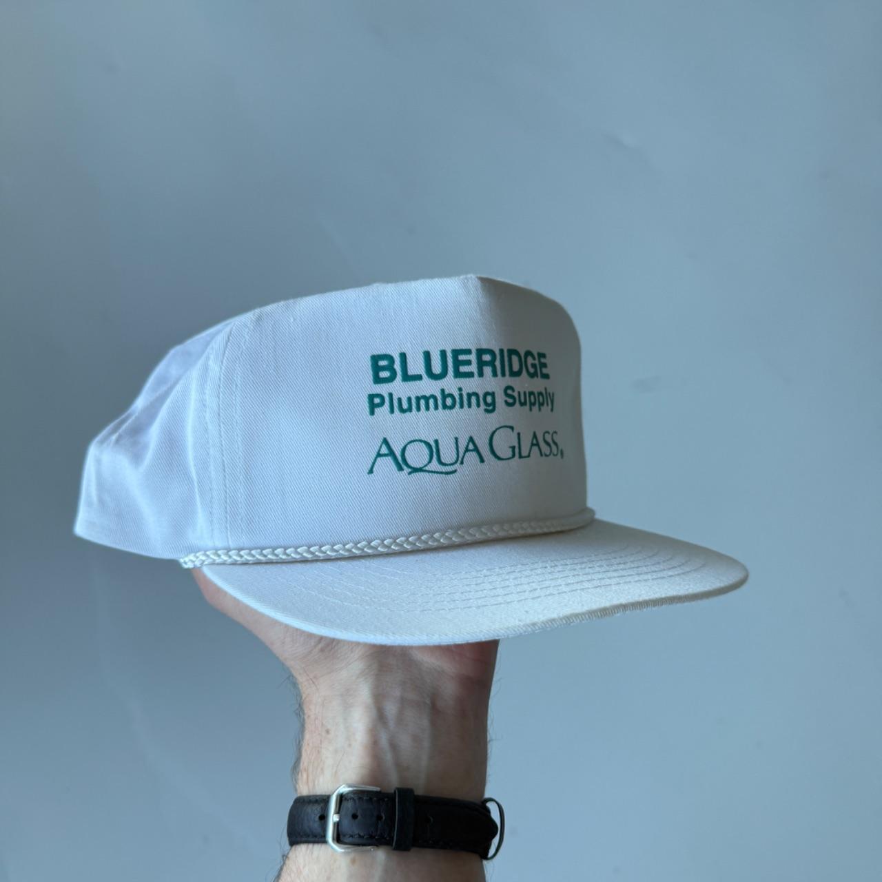 White Aqua Glass Vintage SnapBack Trucker Cap
