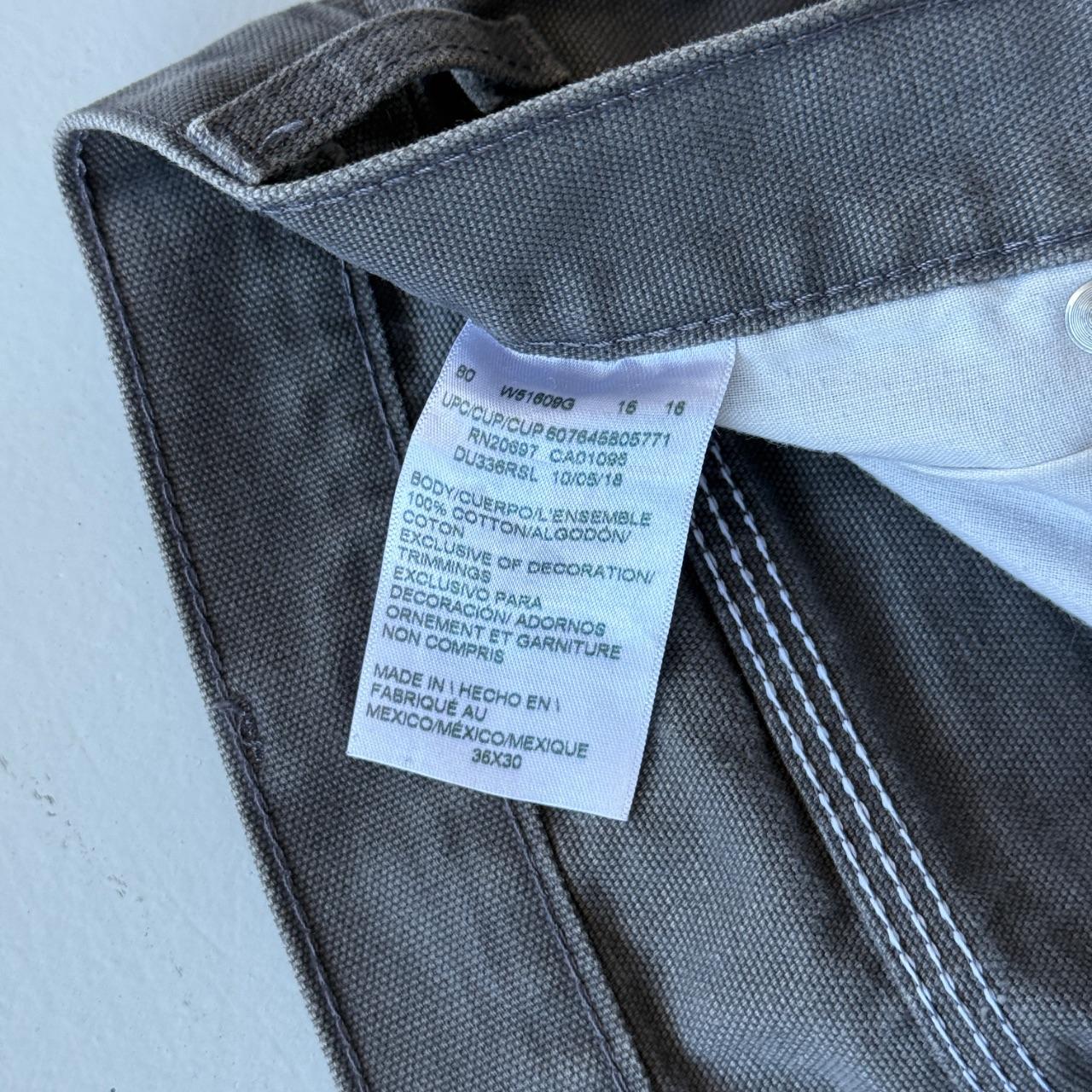 Grey Dickies Wide Leg 90's Vintage Carpenter Trousers - 36” x 29”