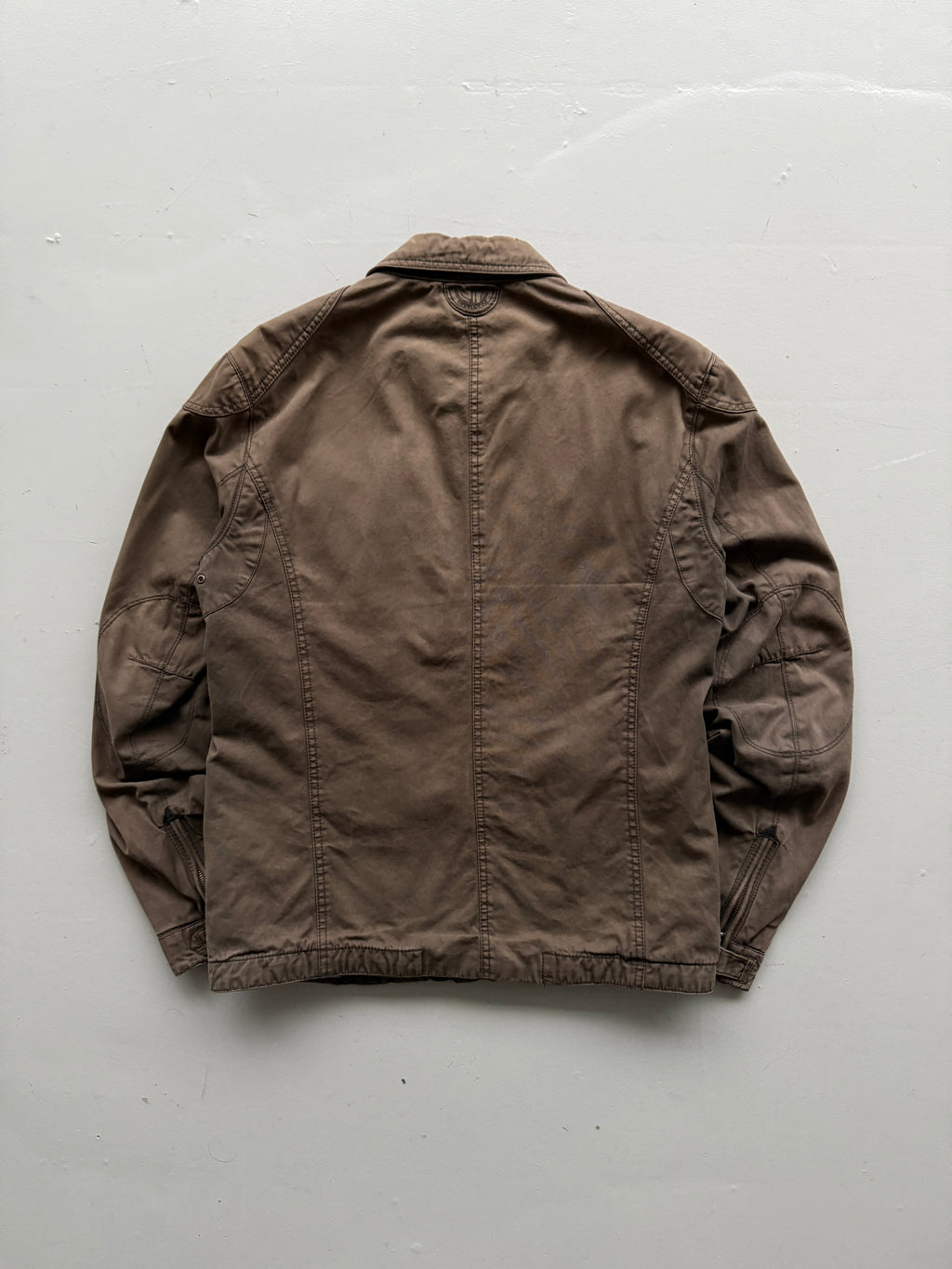Brown Chevingon 90's Vintage Canvas Field Utility Jacket - UK 12