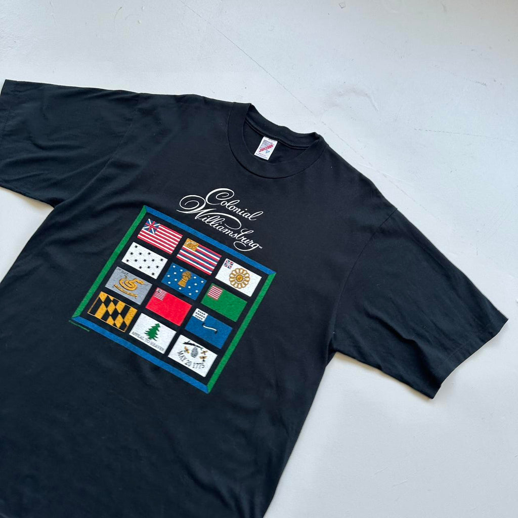 Colonial Williamsburg Black Tourist 90s Vintage T-shirt - XL