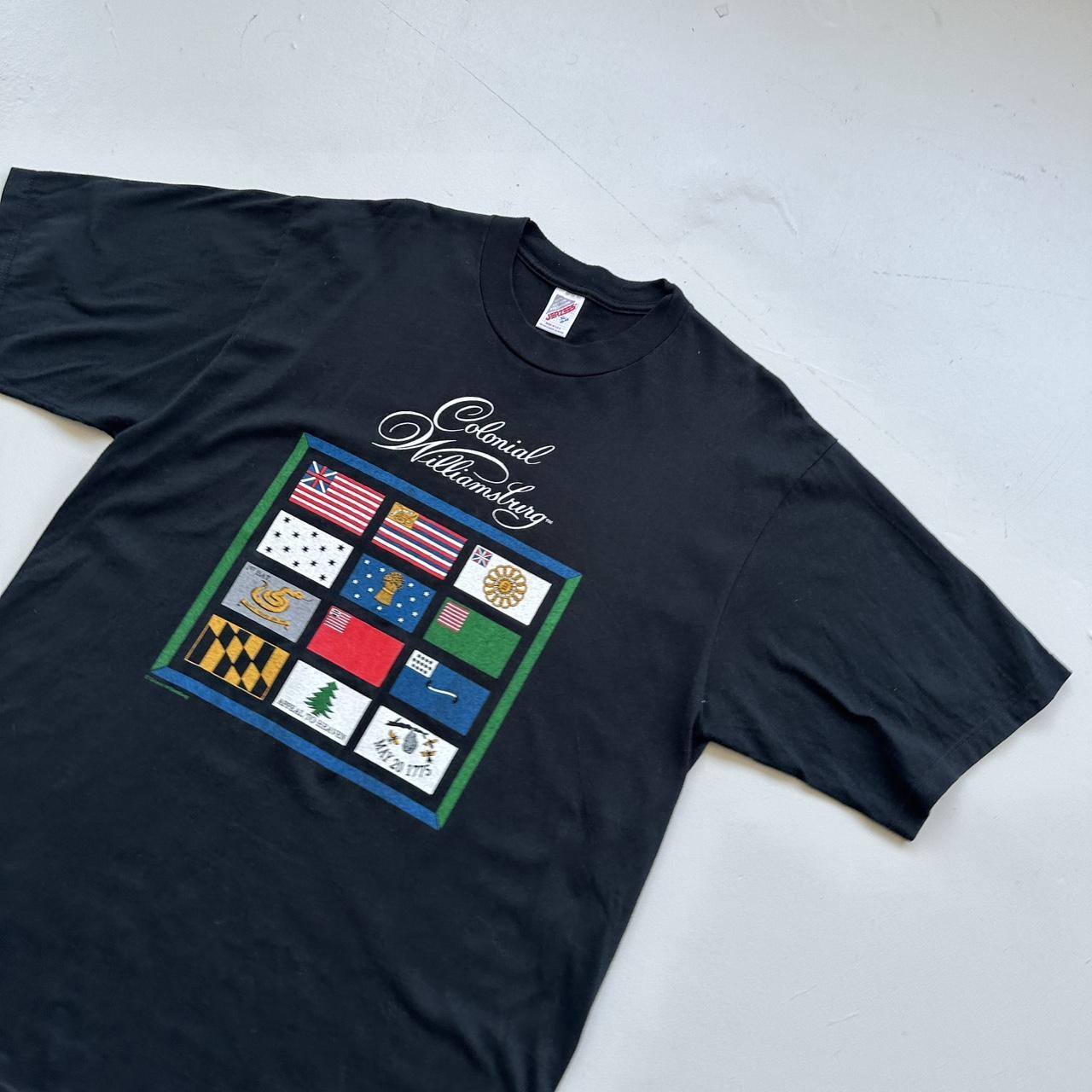 Colonial Williamsburg Black Tourist 90s Vintage T-shirt - XL