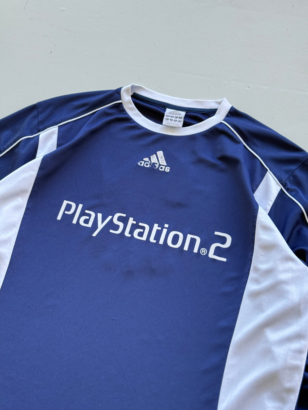 Adidas PlayStation 2 Y2K Vintage L/S Football Shirt #2 - Medium