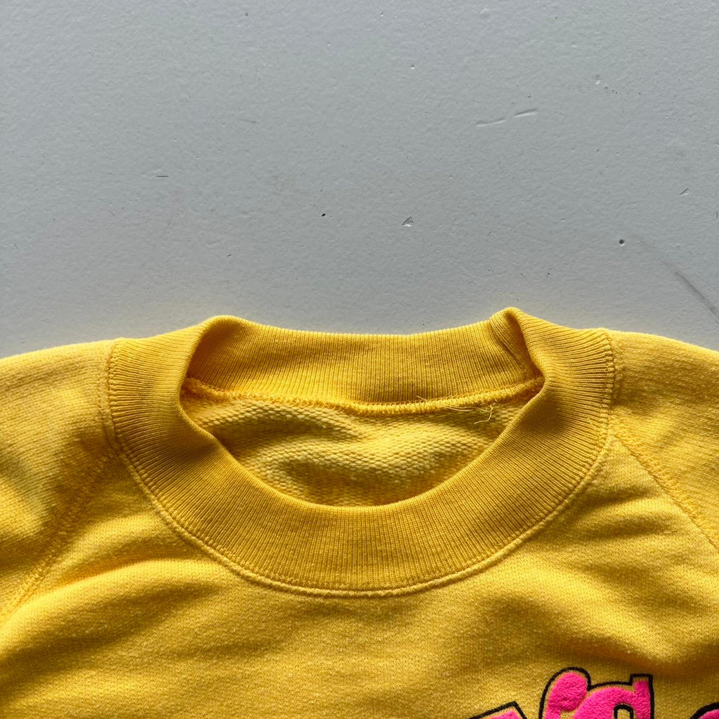 Yellow Young Love DC 1984 80’s Sweatshirt - Medium