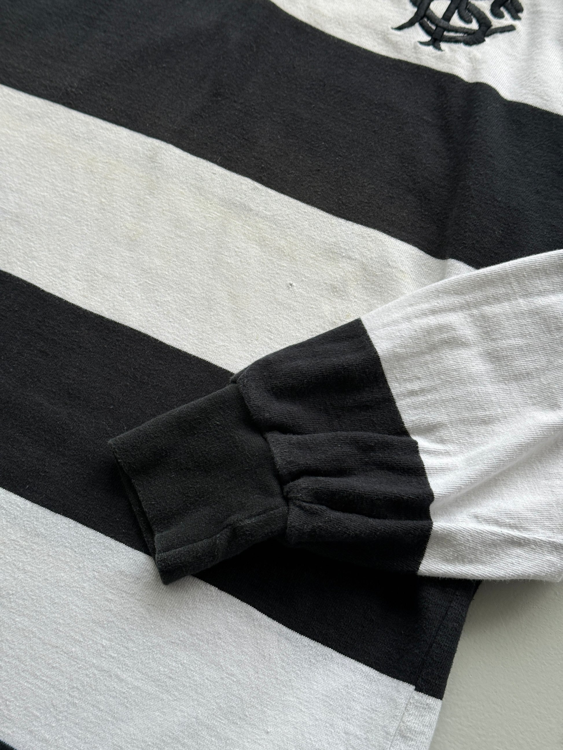 White Barbarians 1996 90's Vintage Rugby Jersey Polo Shirt - Large