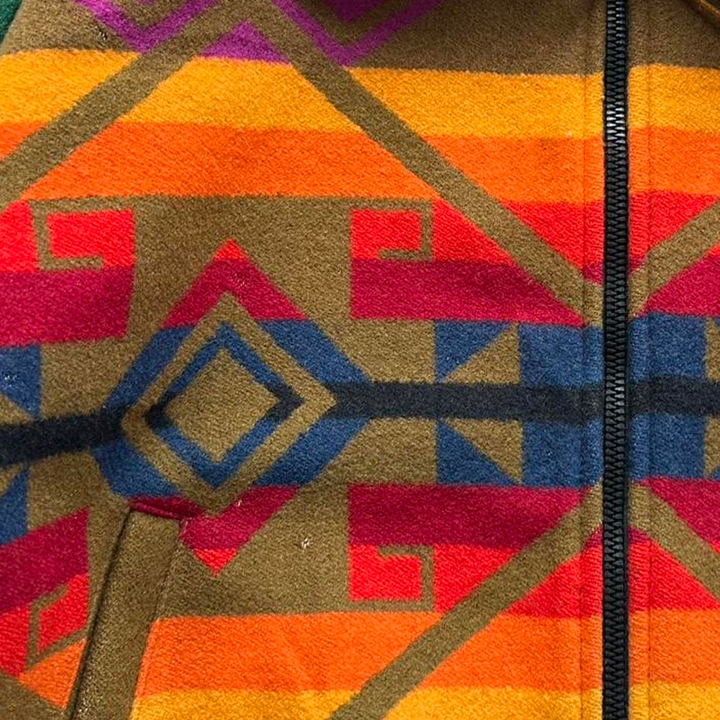 Brown Pendleton High Grade Western Wear Zip-Up Jacket - Medium