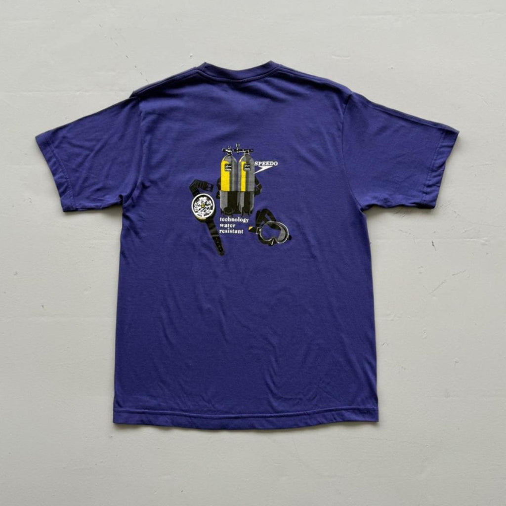 Purple Speedo 90s Deadstock Graphic T-Shirt - Medium