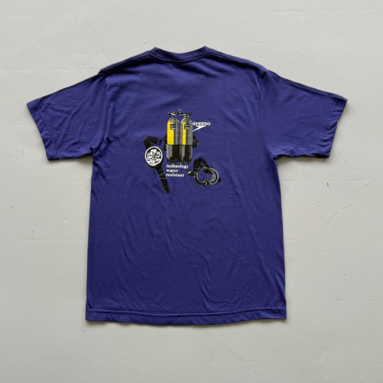 Purple Speedo 90s Deadstock Graphic T-Shirt - Medium