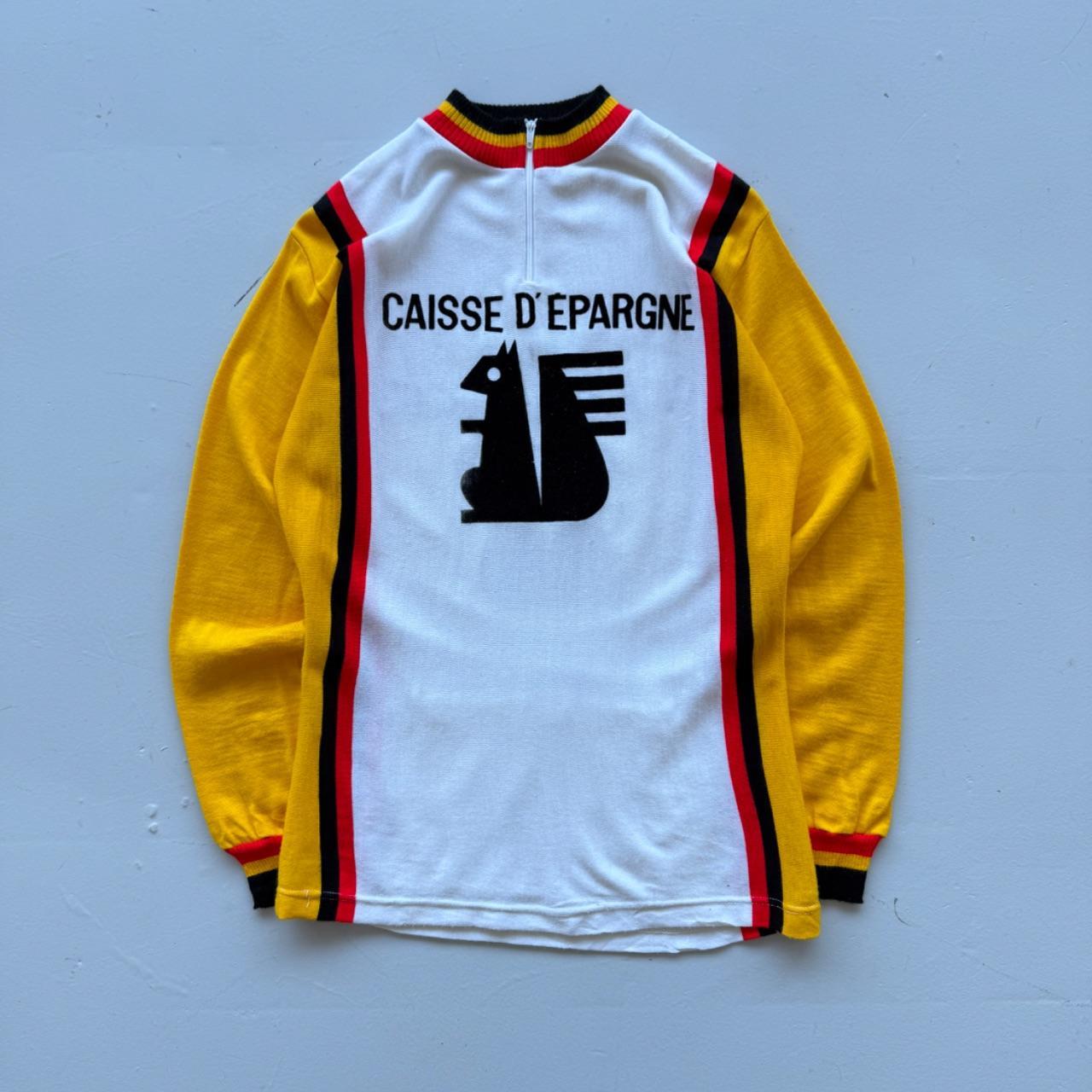 Yellow Belgian 70’s Vintage Rare Cycling Jersey Quarter Zip - Medium