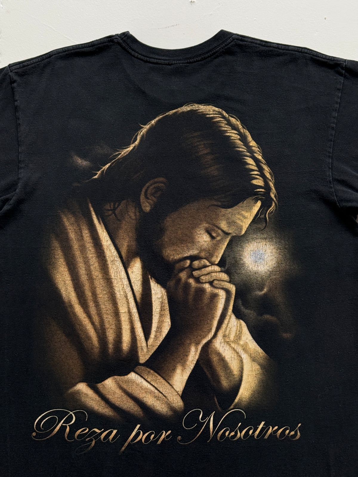 Black Jesus Rey de Reyes 00's Vintage Graphic T-Shirt - Large