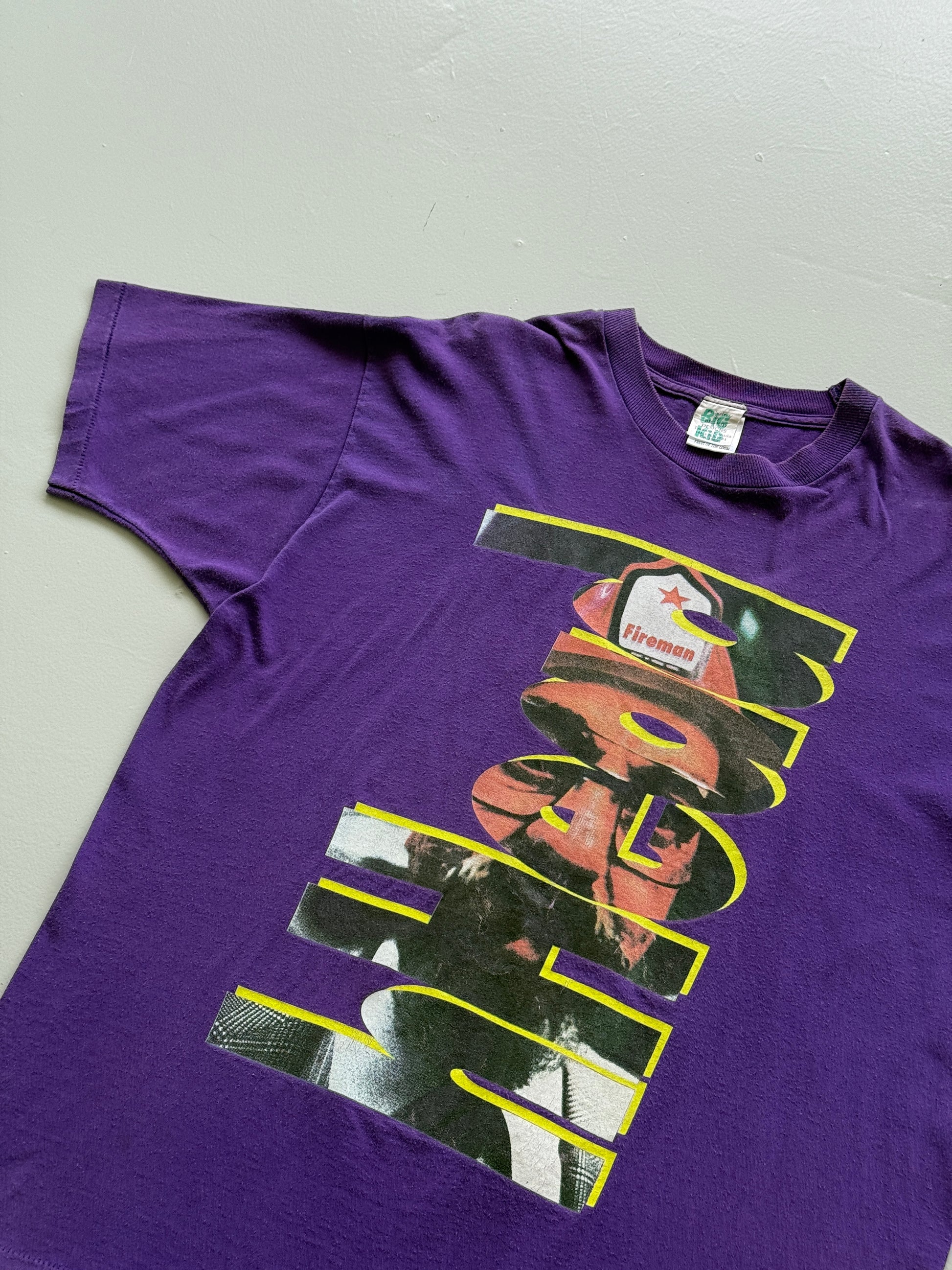 Purple hHead 90's Vintage Single Stitch Streetwear Graphic T-Shirt - XL