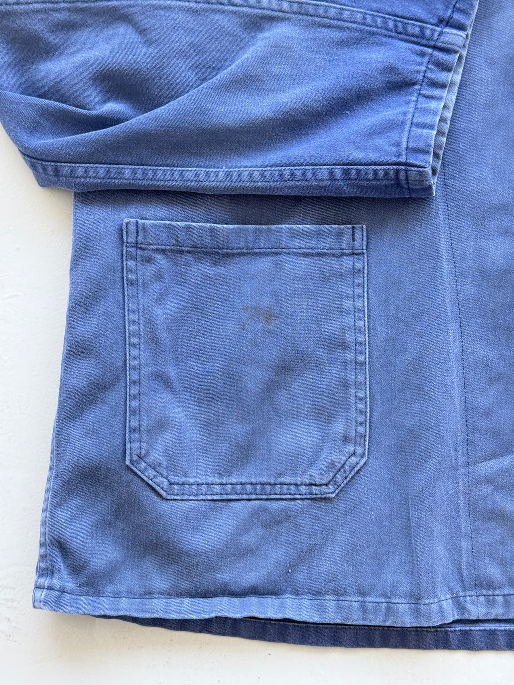 Faded Blue French Vintage Workwear Chore Jacket CH369 - XL