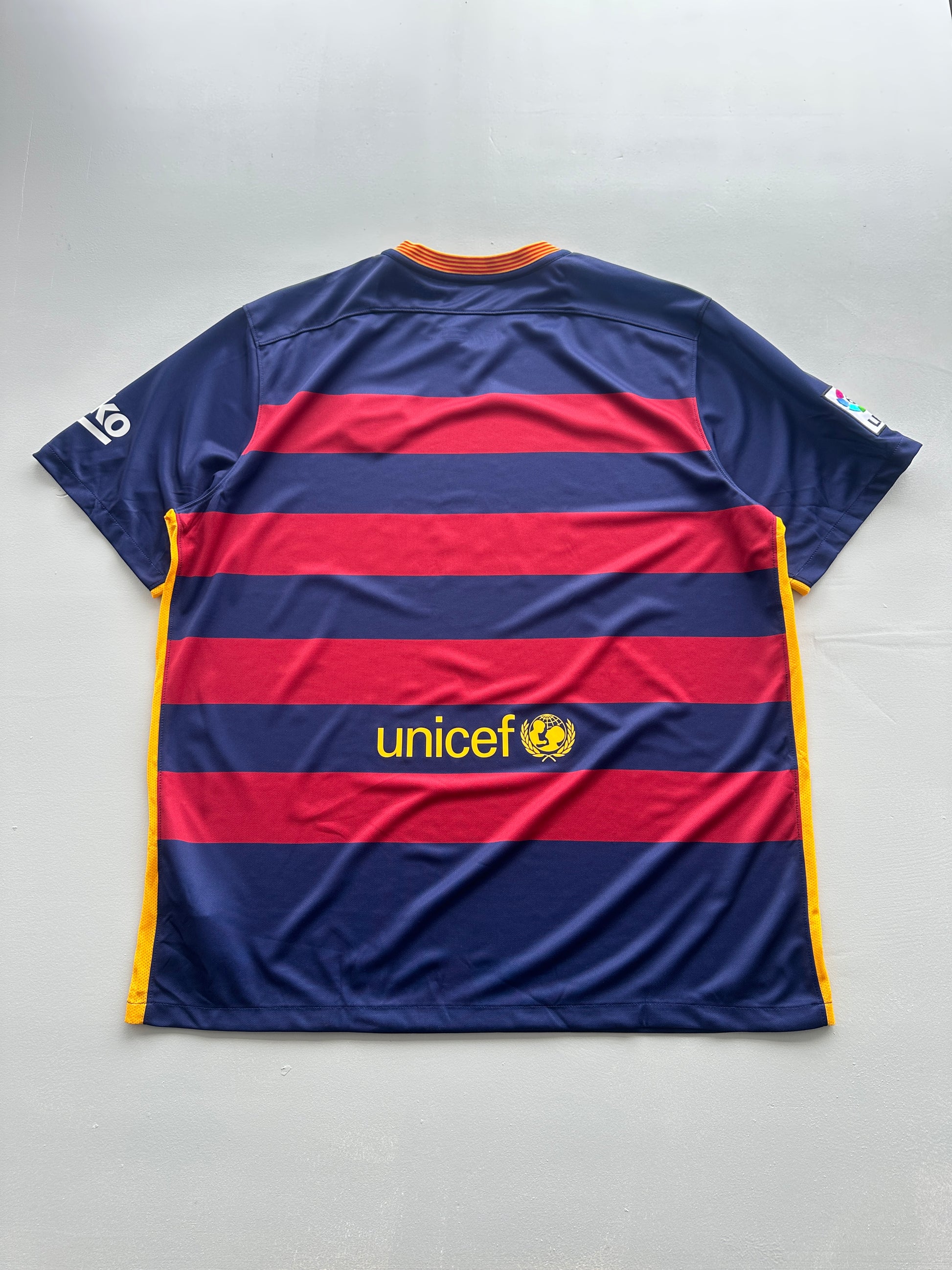 Nike FC Barcelona Qatar Airways 2015/16 Home Football Shirt - 2XL