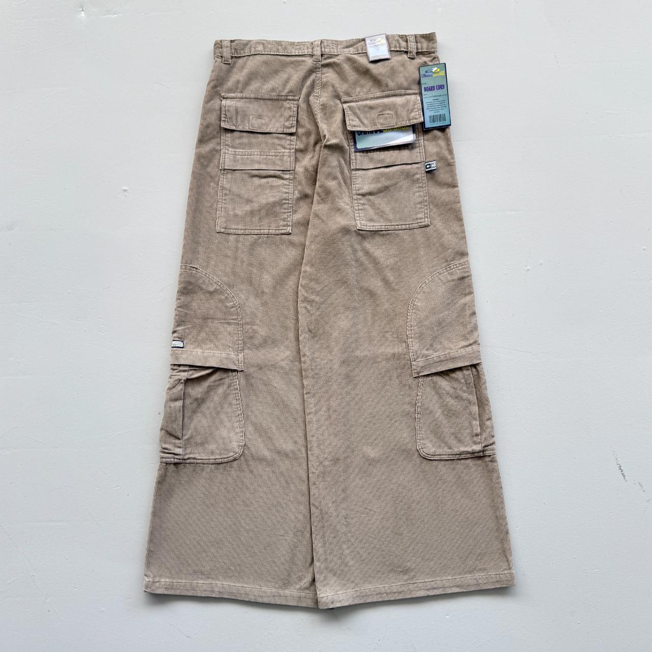Cream Corduroy Criminal Damage 00's Vintage Cargo's - 36” x 32”
