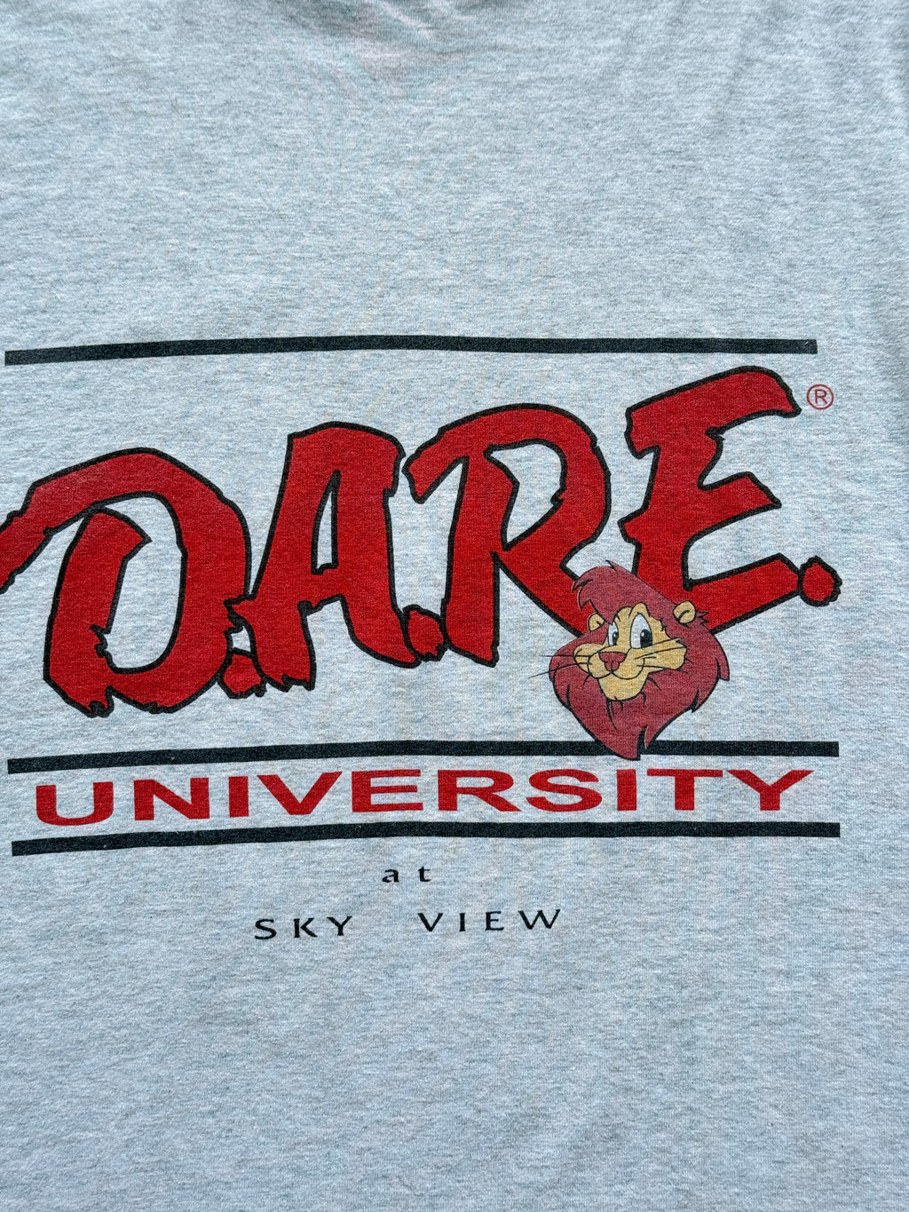 Grey Dare 90's Vintage Single Stitch Graphic T-Shirt - Large