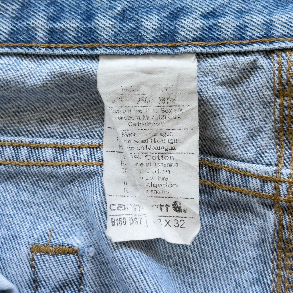 Blue Carhartt Denim 90's Vintage Jeans - 36” x 31”