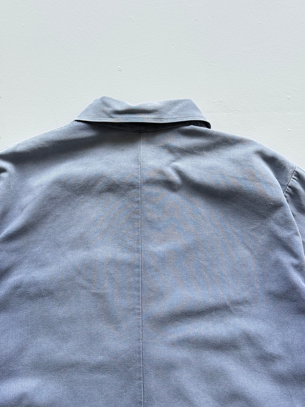 Faded Blue French Chore Jacket 80's Vintage Workwear CH225 - Large