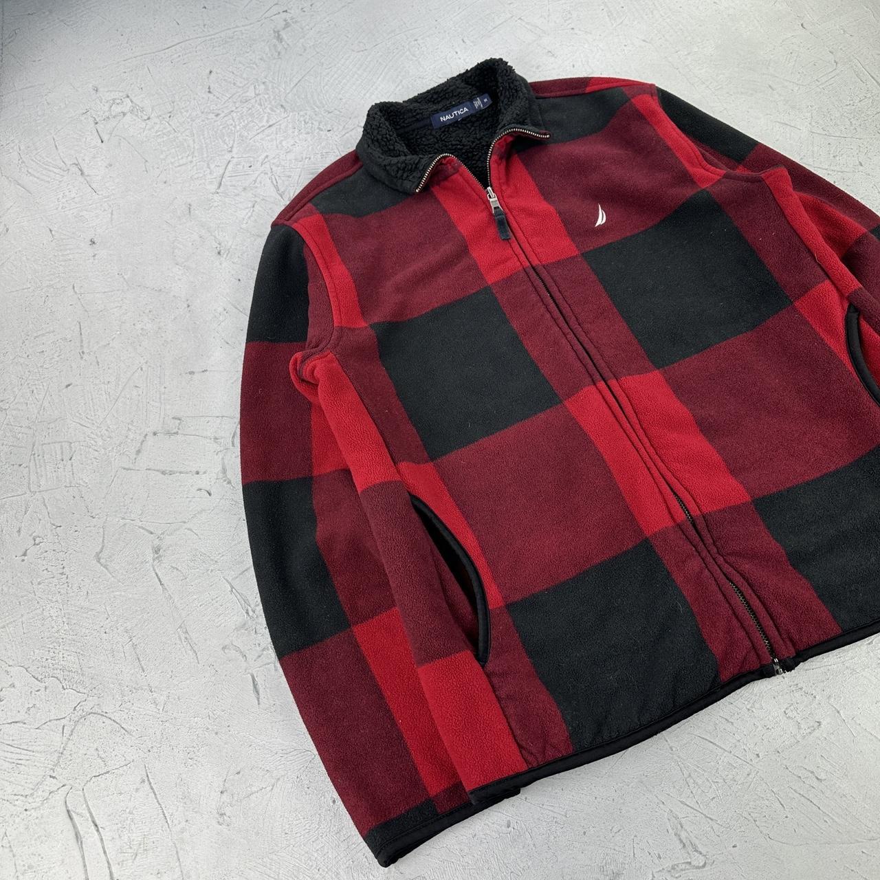 Nautica Buffalo Plaid 00s vintage Fleece - Medium