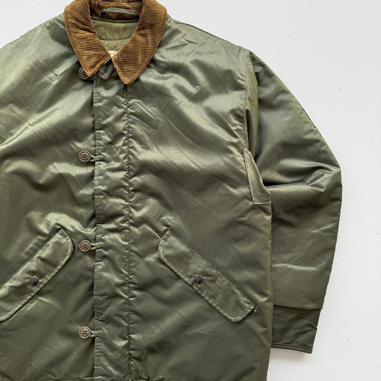 Khaki Alpha Industries US Military Extreme Cold Weather Jacket Vintage 80s Jacket - Small