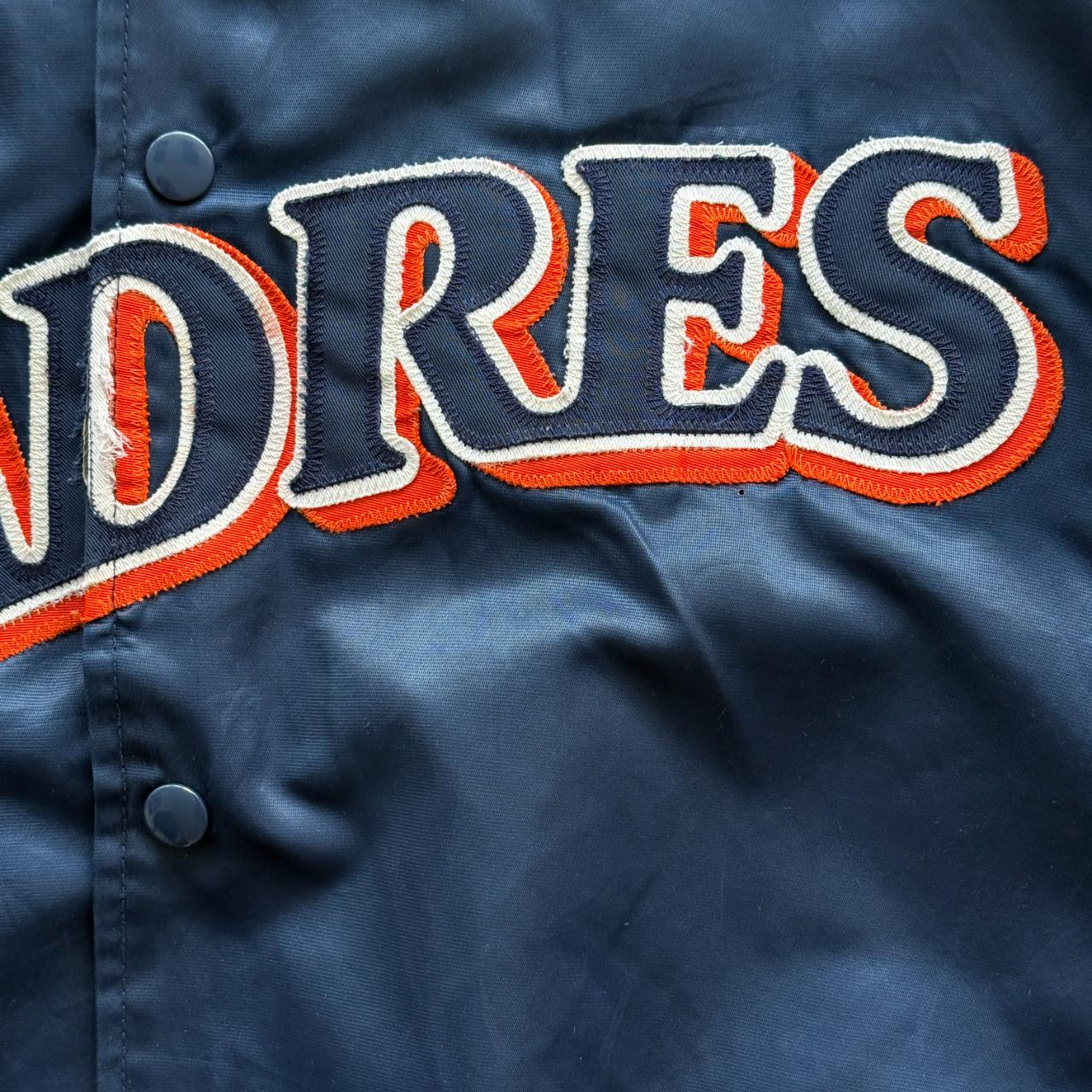 Navy 90s San Diego Padres Starter Diamond Collection Satin Dugout Varisty Jacket - Medium