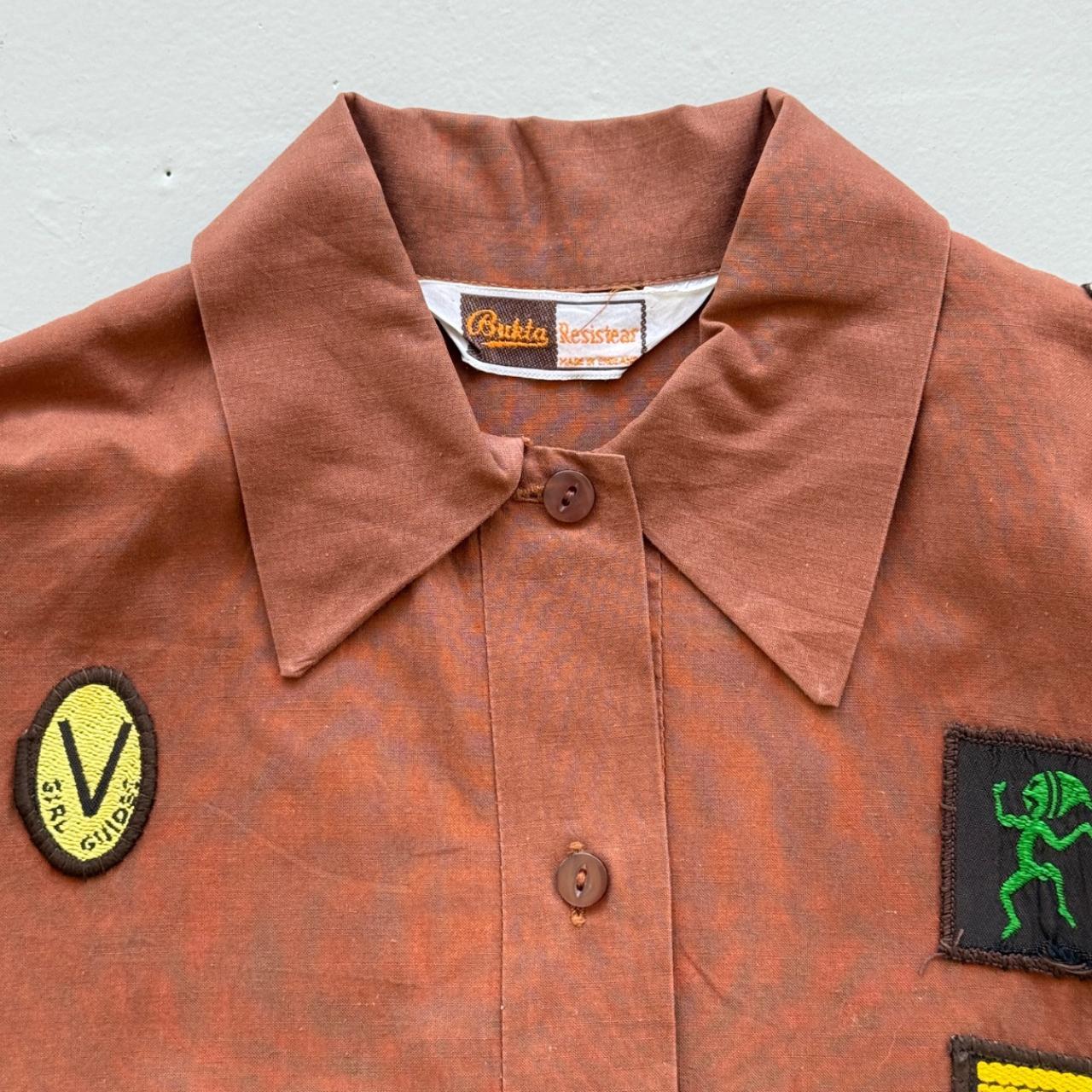 Brown Girl Guide Dress 80's Costume - Size 6