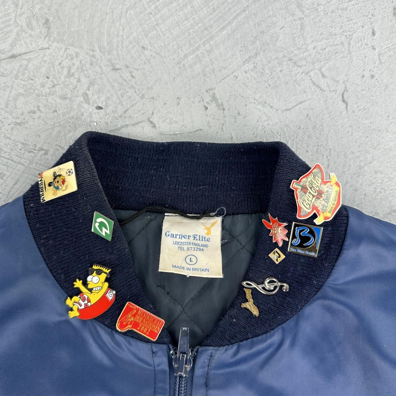 Vintage 80's Large Satin bomber Jacket - Large