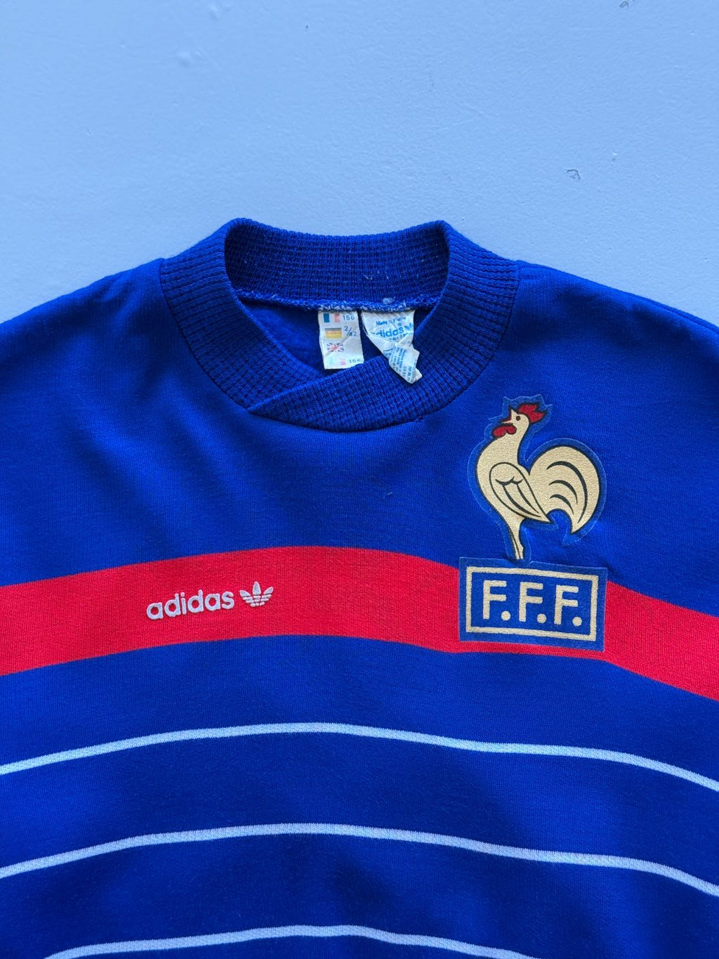 Adidas France F.F.F. Made in France 90's Vintage Football Sweatshirt - XS/S