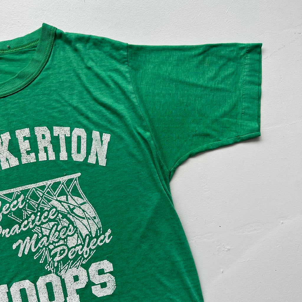 Green Walkerton Basketball 80s Vintage T-shirt - Small