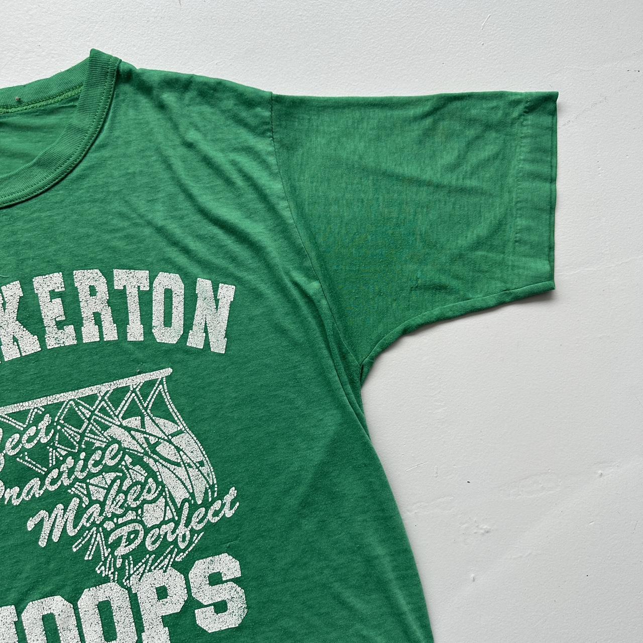 Green Walkerton Basketball 80s Vintage T-shirt - Small