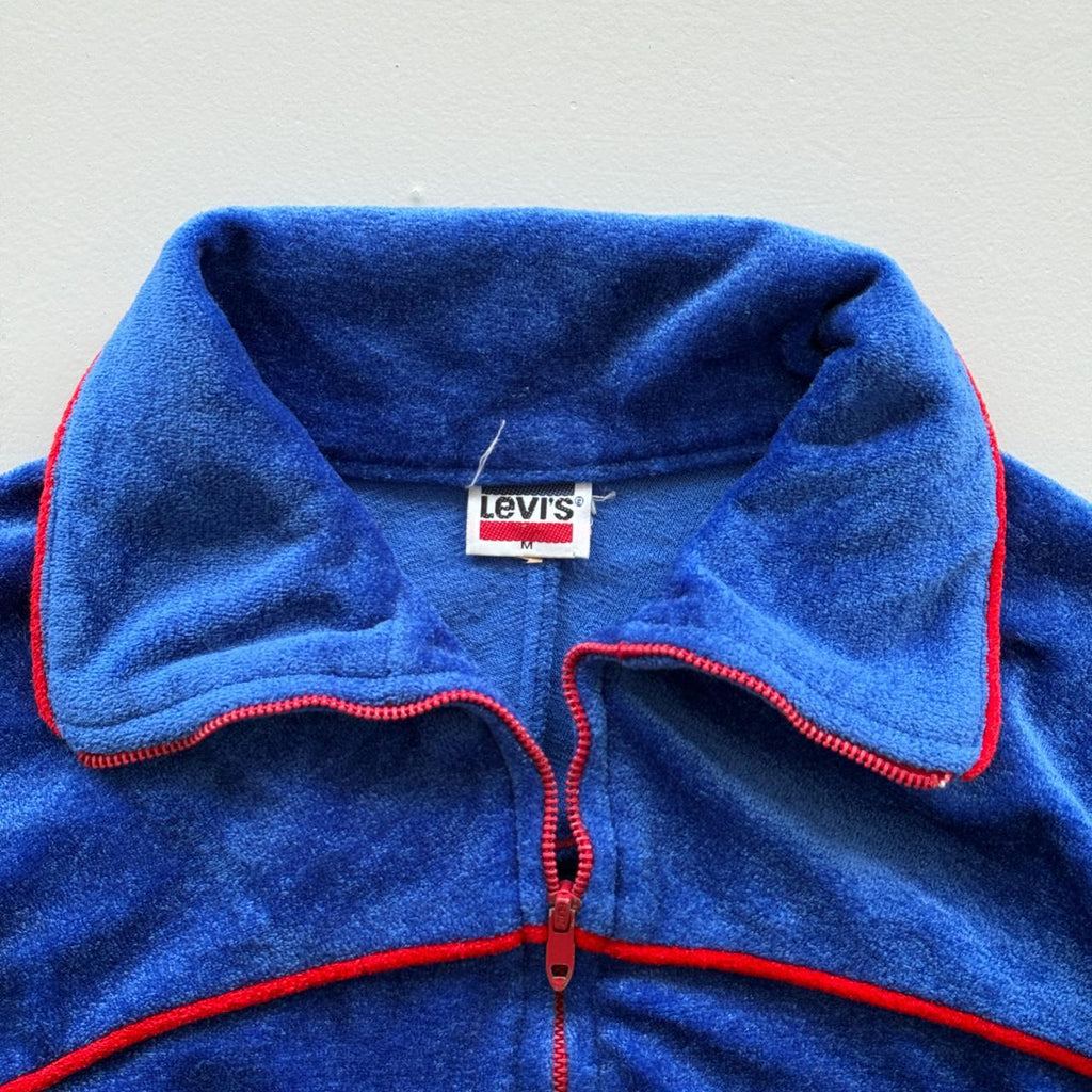 Blue Levi's 1984 Rare Olympics Vintage Lightweight Track Jacket - Small