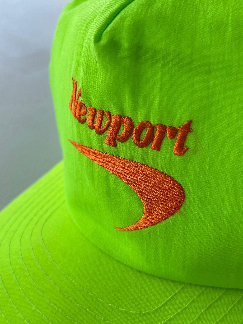 Newport Neon Green 90's Vintage SnapBack Trucker Cap