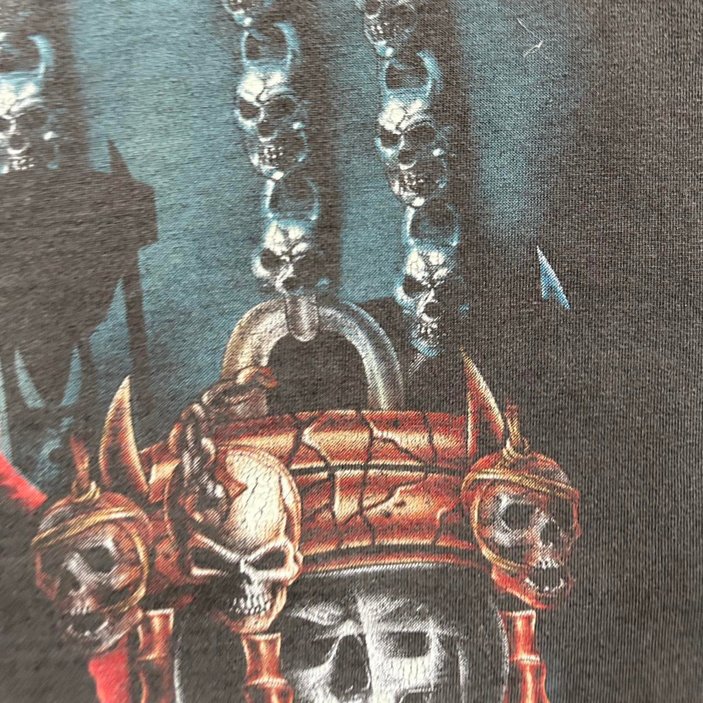 Faded Gothic Grim Reaper Vintage 90's Graphic T-shirt - XL