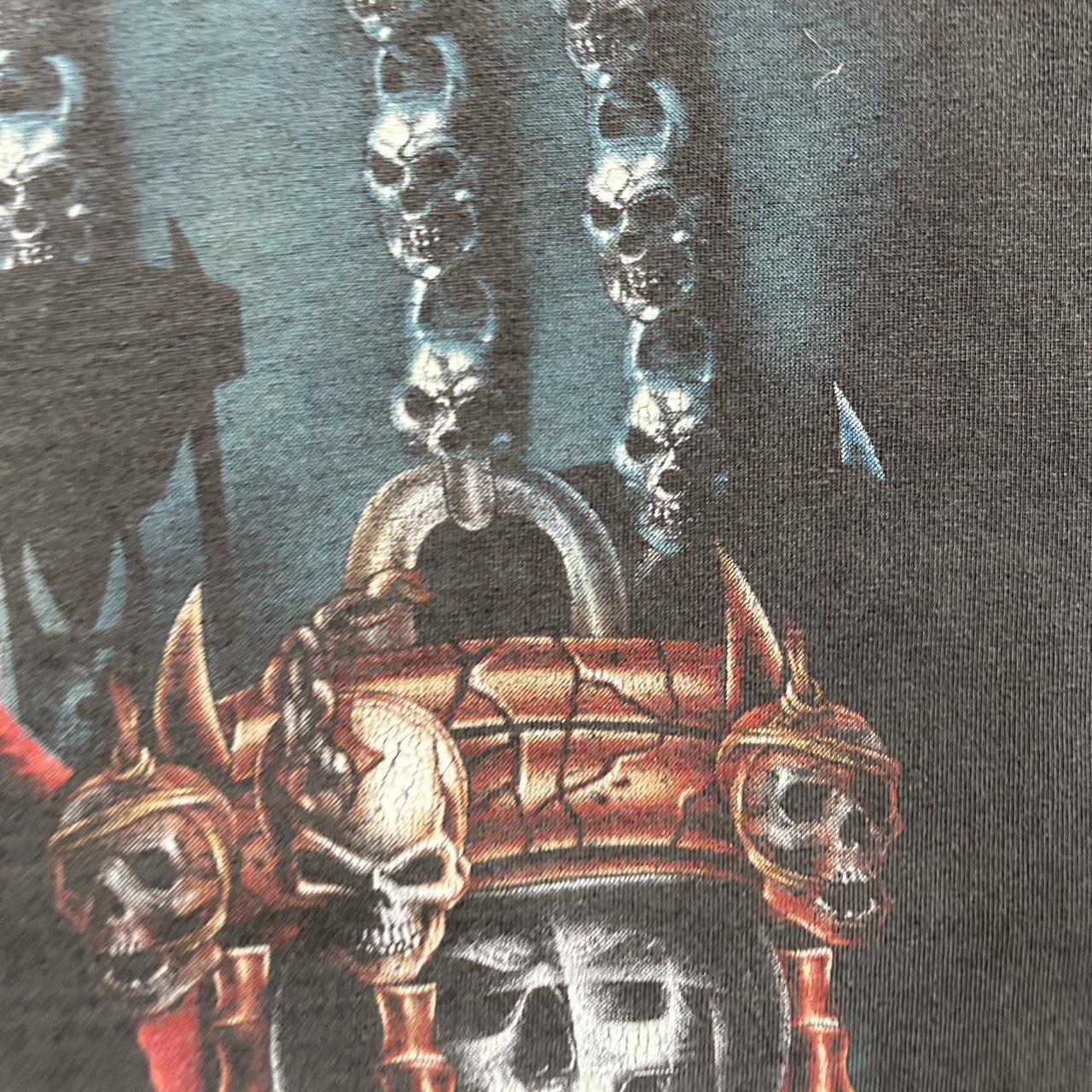 Faded Gothic Grim Reaper Vintage 90's Graphic T-shirt - XL