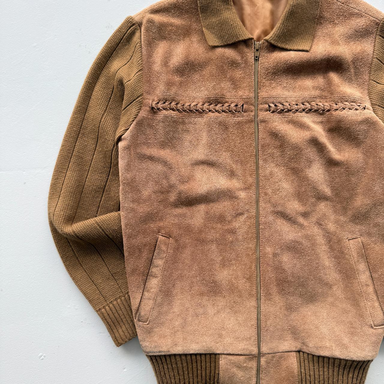 Vintage Suede 70's Western Bomber Jacket - Small
