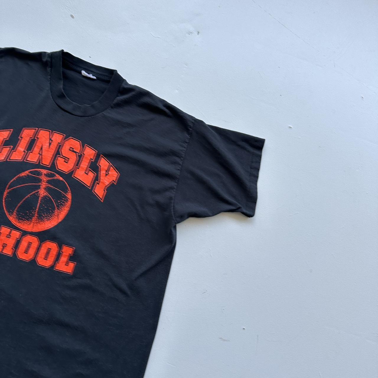 Linsly School Basketball Black 90s Vintage T-shirt - XL