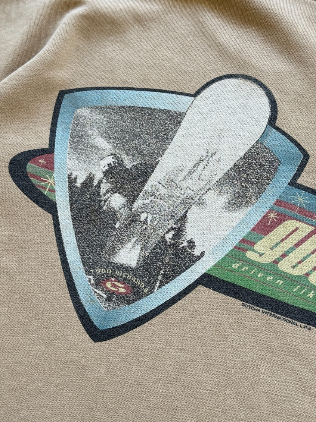 Gotcha Snow Graphic 90's Vintage Sweatshirt - Medium