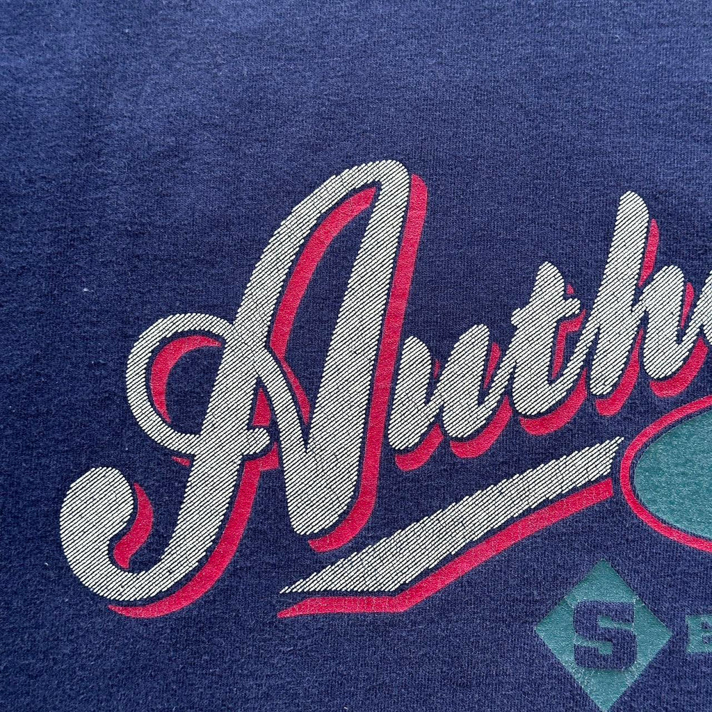 Navy Seattle Tourist Vintage 90's T-shirt - XL