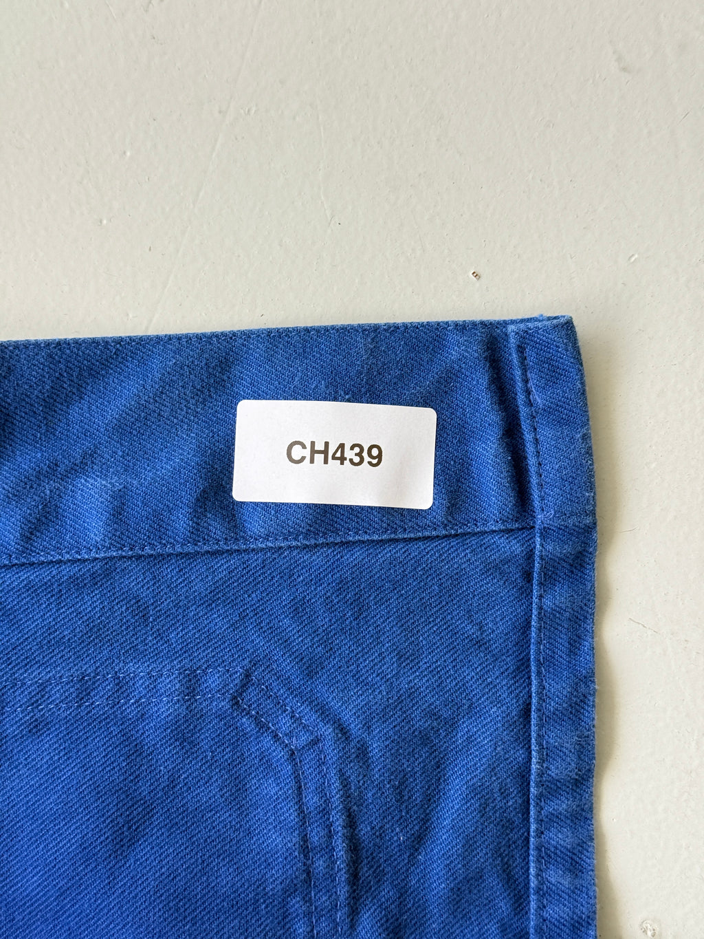 Blue French 90's Vintage Workwear Chore Jacket CH439 - Small