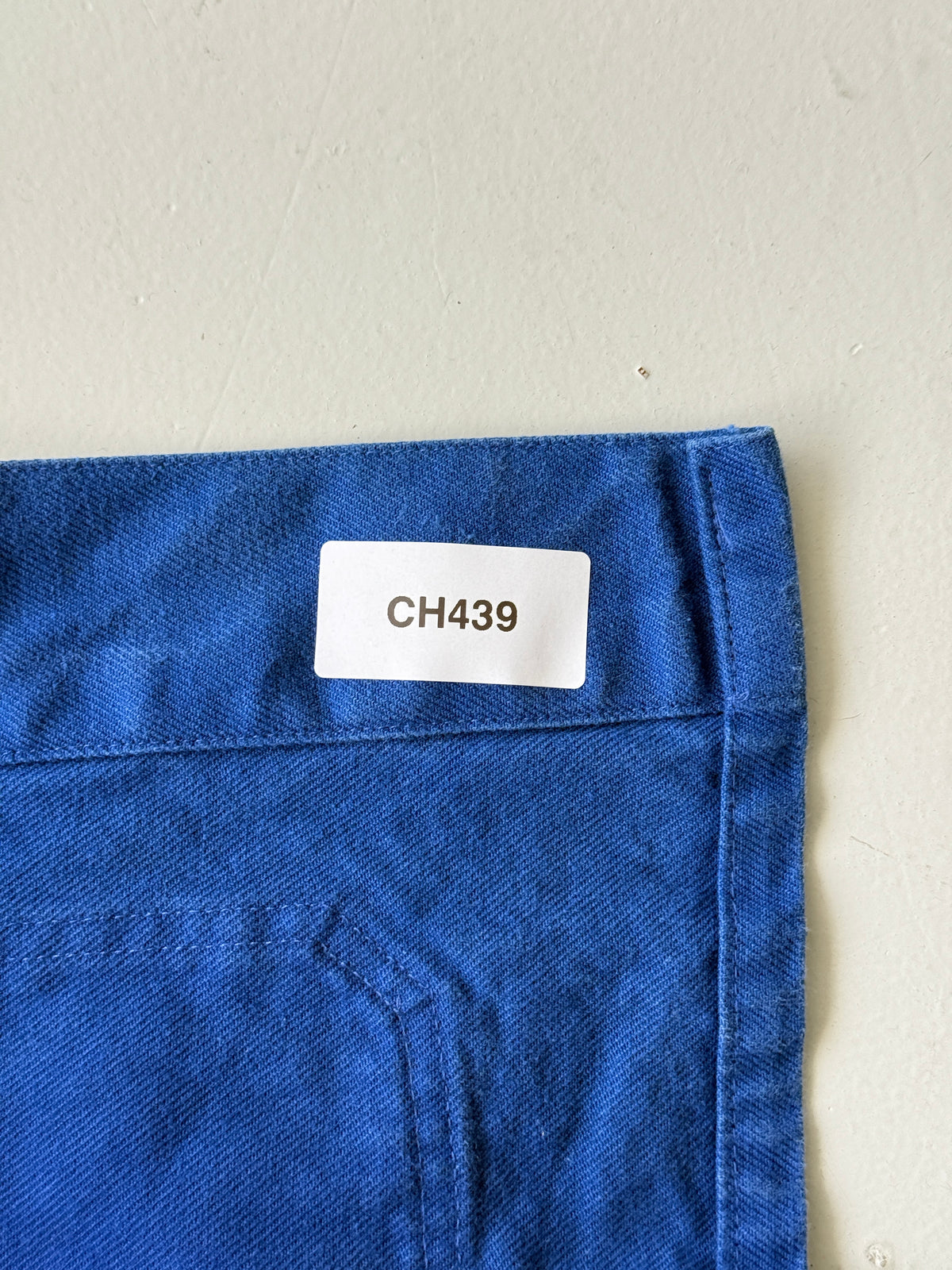 Blue French 90's Vintage Workwear Chore Jacket CH439 - Small