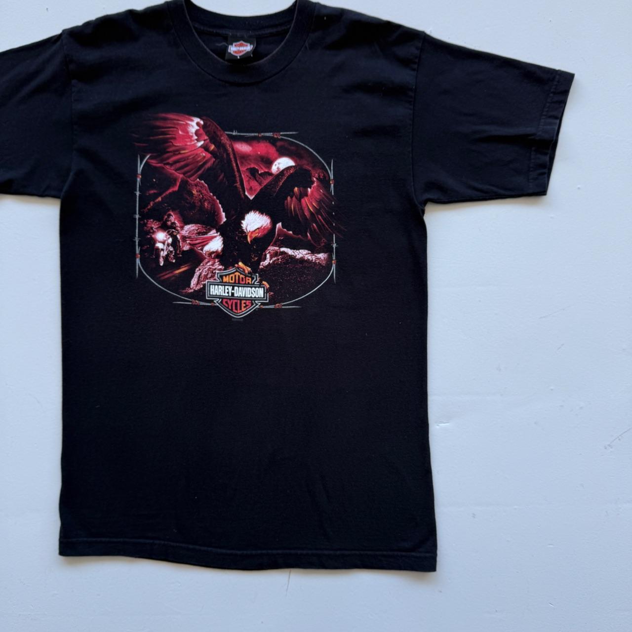 Black Harley Davidson 90s Vintage Graphic T-shirt - Large