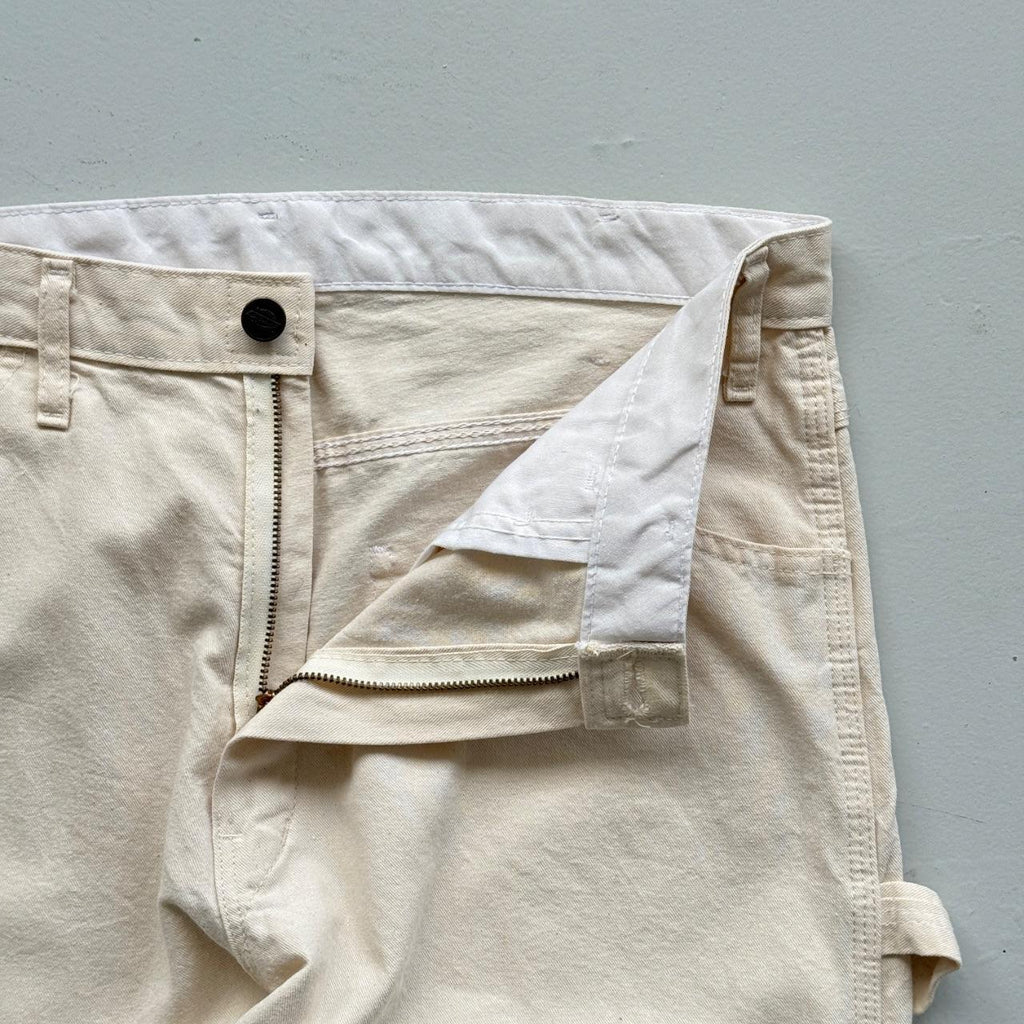 Cream Ecru Dickies 00’s Vintage Carpenter Trousers - W34 x L29