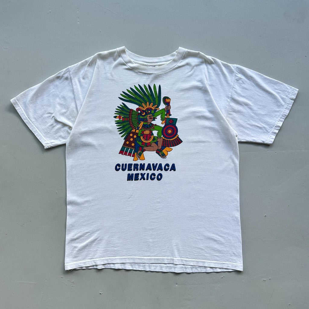 Mexico White 90s Vintage T-shirt - XL