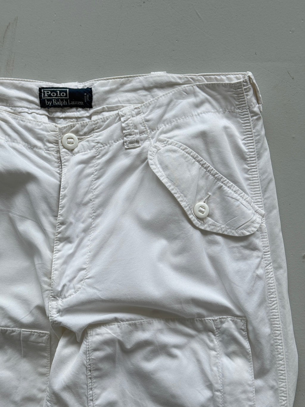 White Ralph Lauren 90's Vintage Cargo Pants Trousers - W34 x L34
